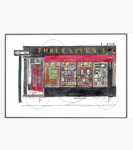 Three Lives & Co NYC Print