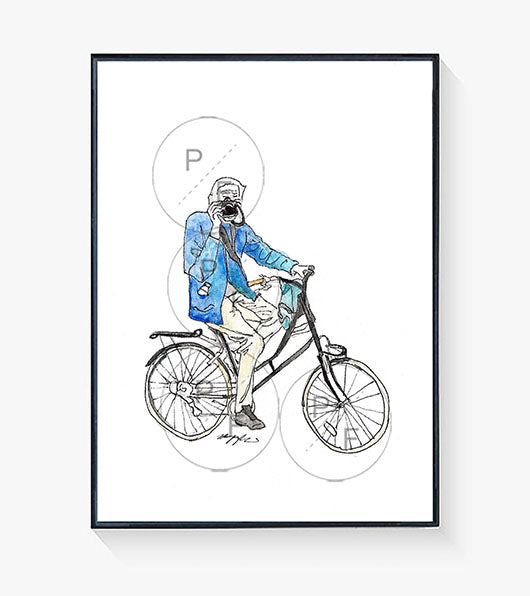 Bill Cunningham NYC Street Fashion Photographer Print