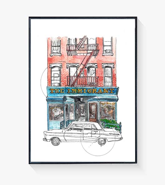 The Immigrant NYC Print