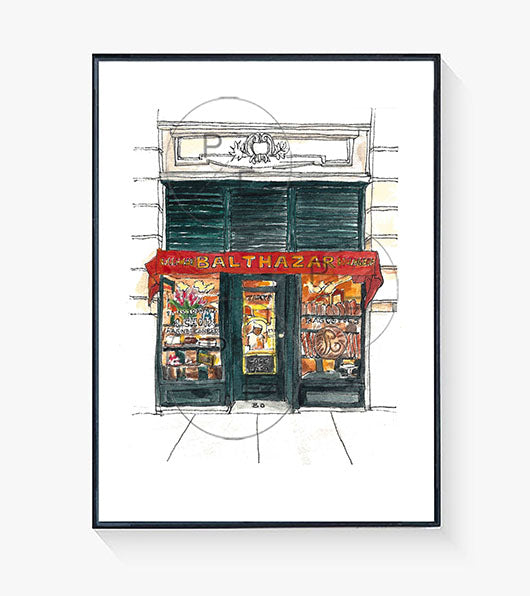 Balthazar NYC Print