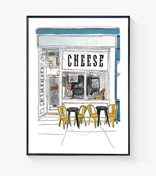 Cheese Shop Print