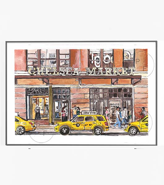 Chelsea Market NYC Print