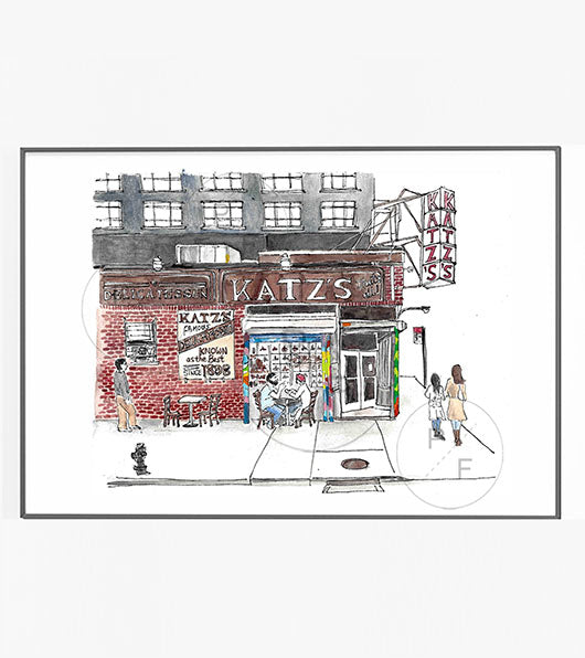 Katz’s Deli NYC Print