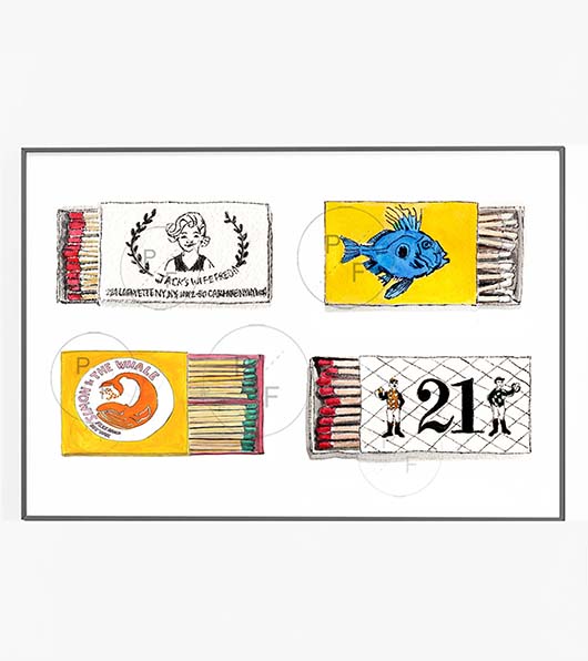NYC Matchboxes NYC Print