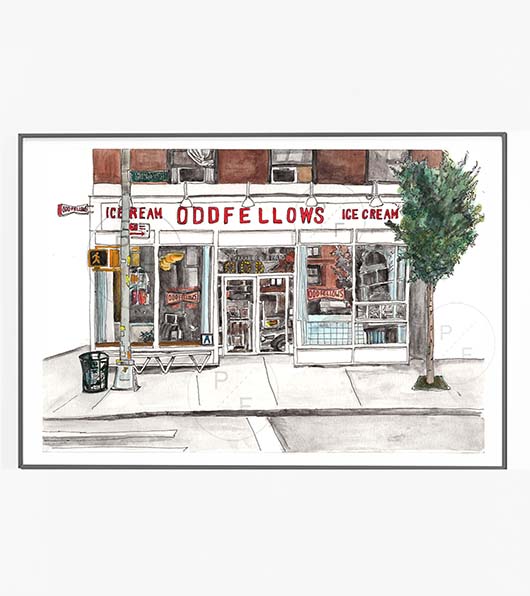 Oddfellows Icecream NYC Print