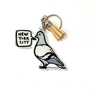 Pigeon Keychain