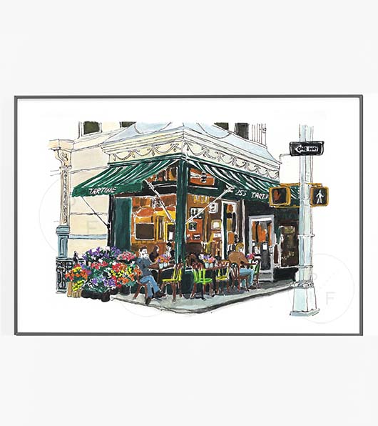Tartine Cafe NYC Print