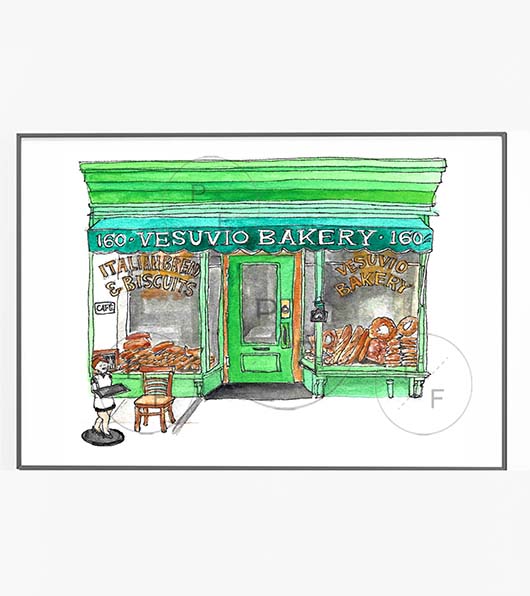 Vesuvio NYC Print