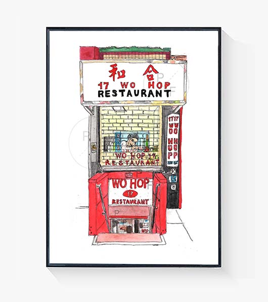 Wo Hop NYC Print