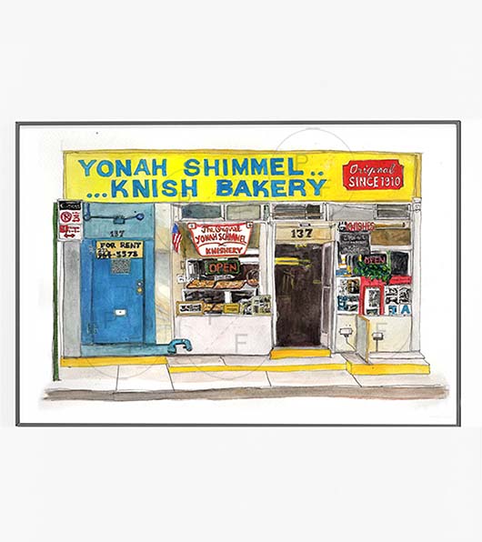 Yonah Schimmel NYC Print