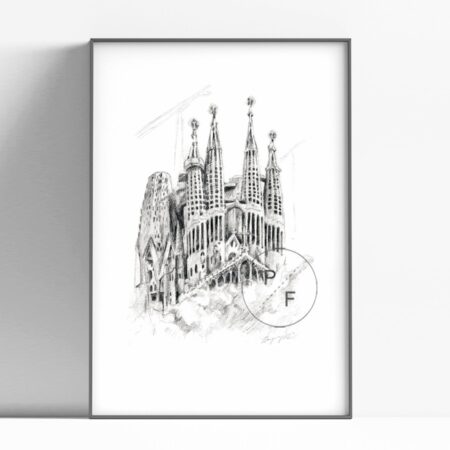 Sagrada Familia Barcelona Spain print