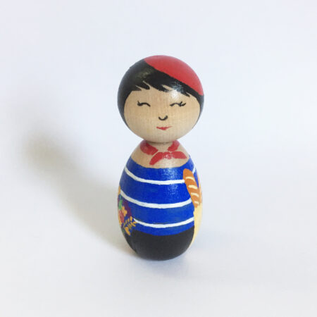 French Kokeshi peg doll