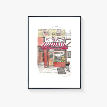 Two Little Red Hens NYC print