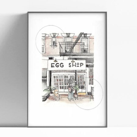 Egg Shop NYC art print