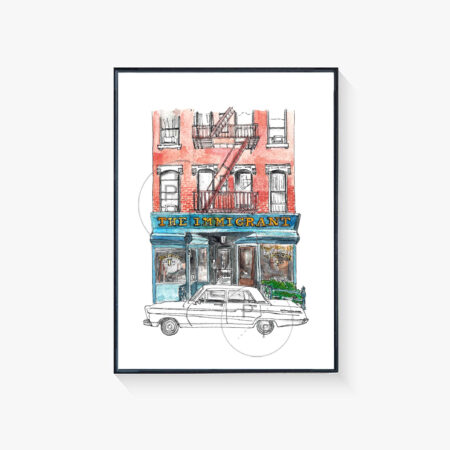 The Immigrant East Village NYC print