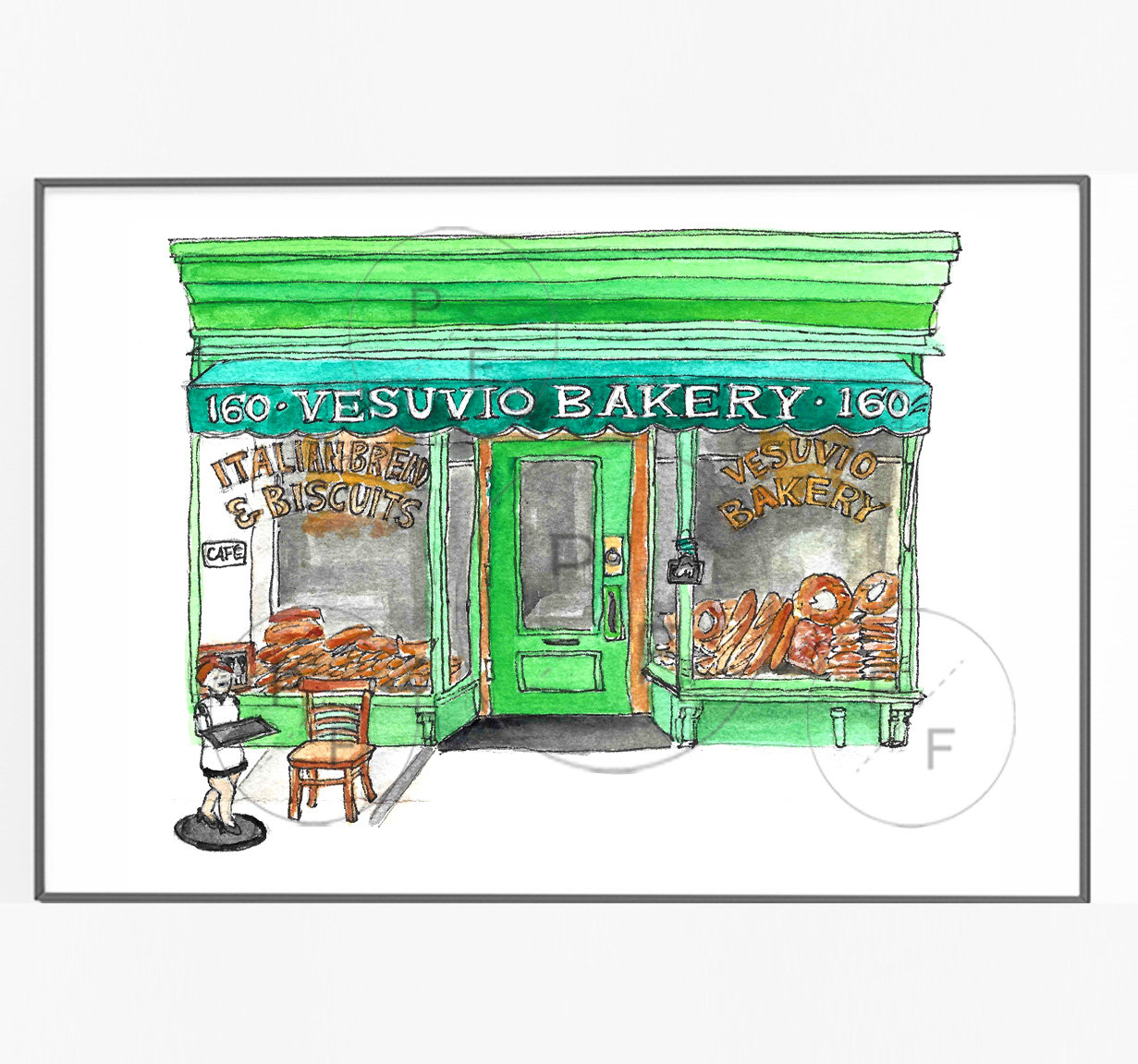 Vesuvio Bakery, Soho NYC print