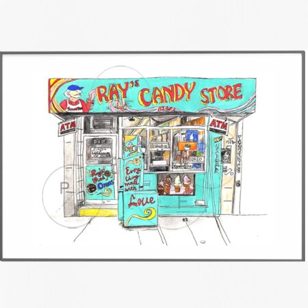 Ray's Candy Store NYC print print