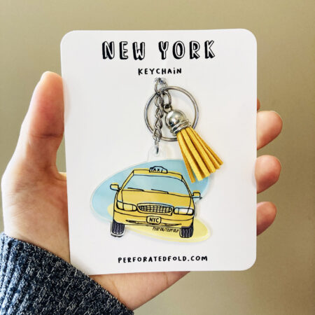 NYC Yellow Cab Taxi Keychain