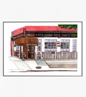 Back Fence Bar Print